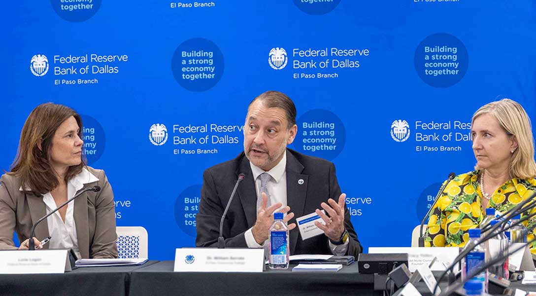 The El Paso event was part of an iniative for all of the Federal Reserve Banks to host community lisening events in their districts.