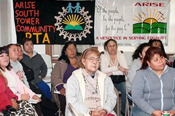 A community PTA meeting. Photo credit: Project ARISE.
